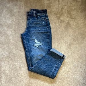 Maurice’s High Rise Destructed Boyfriend Jean